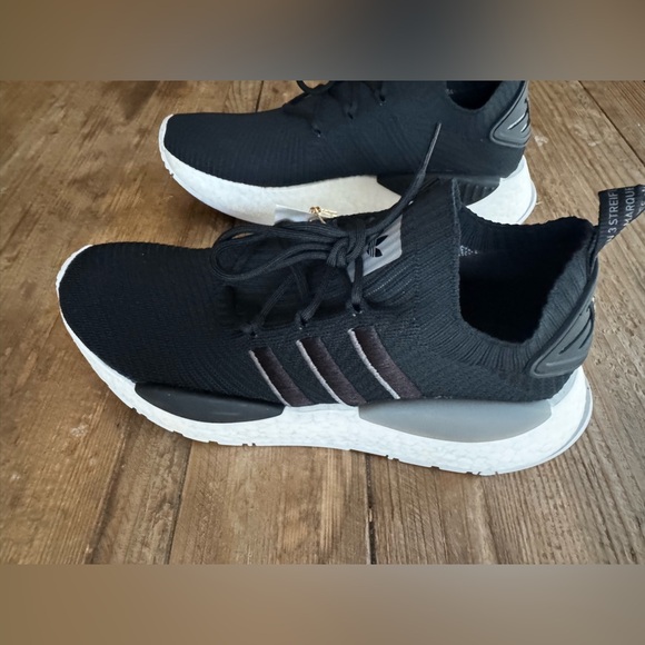New Adidas NMD W1 Core Black Grey Cloud White (Women's) $160 - Picture 4 of 12